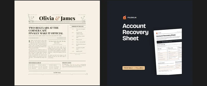 Two printables from our shops